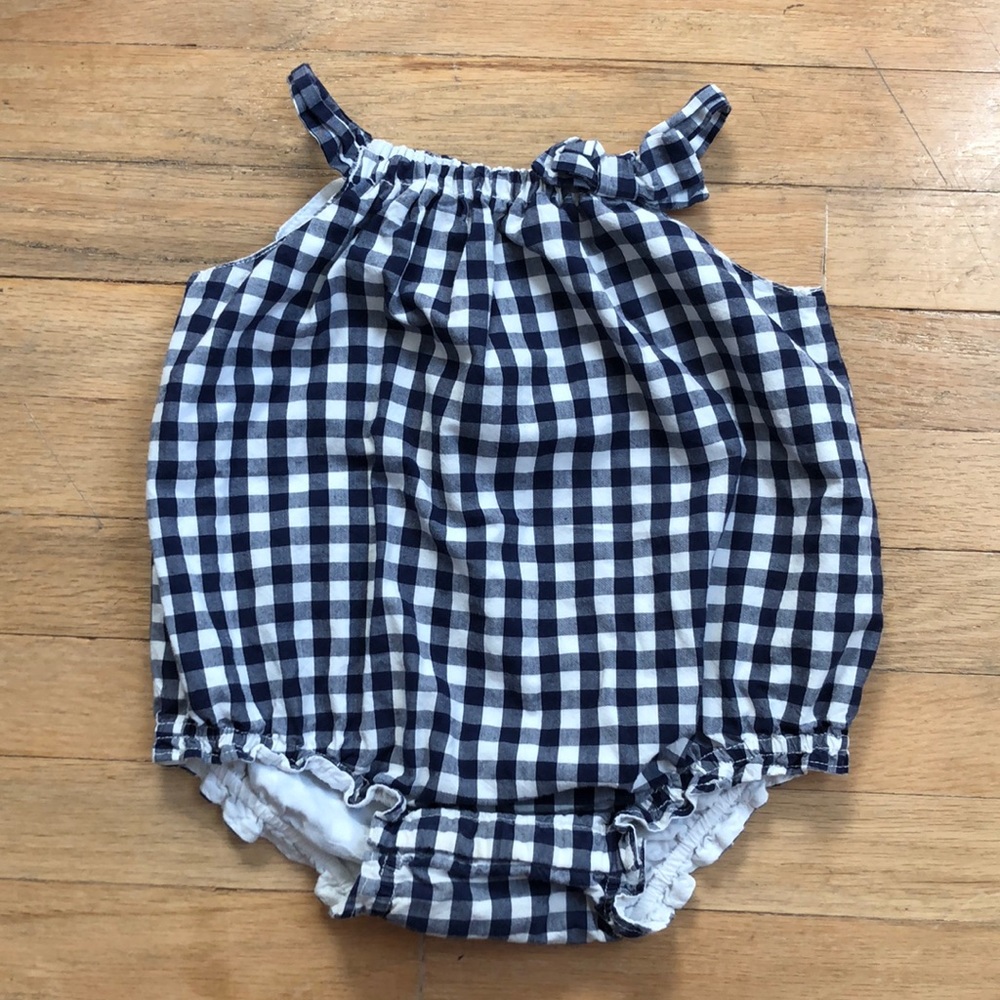 Baby Gab Blue Gingham one piece